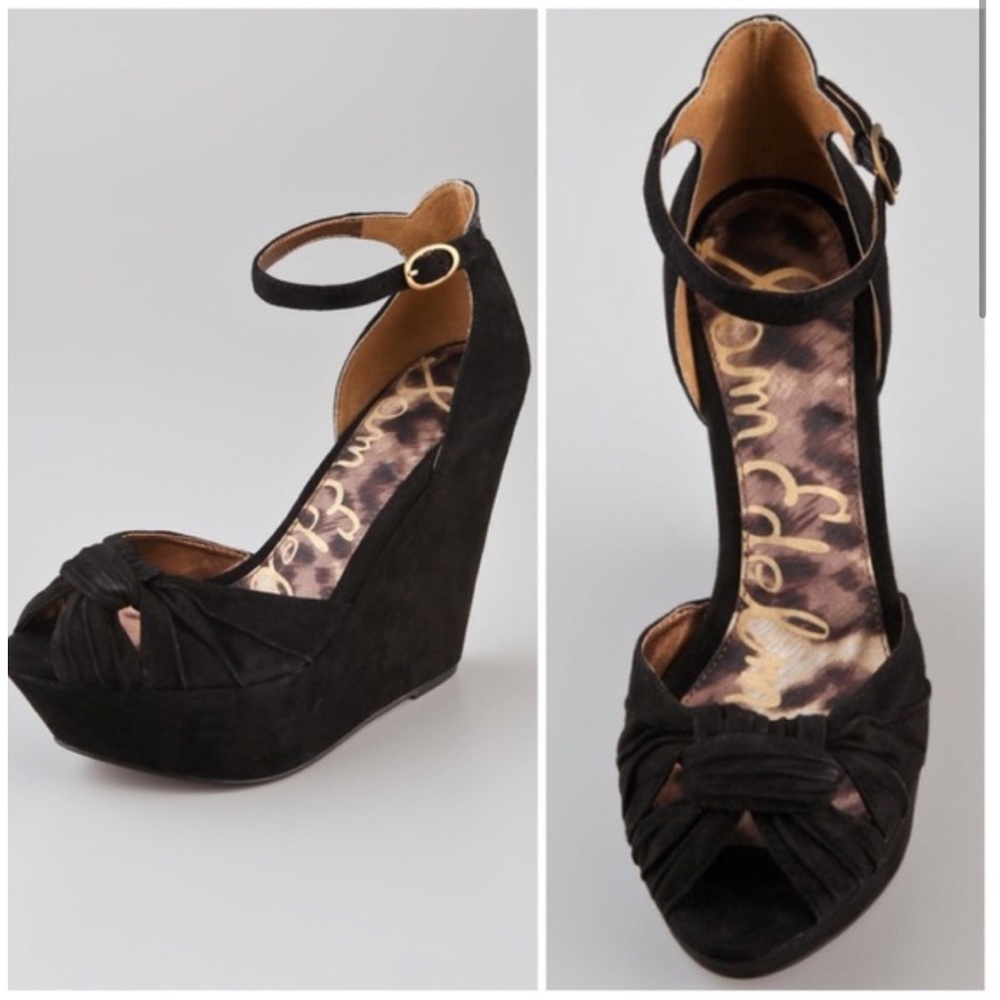 Sam Edelman Qiana Black Snake Sandal